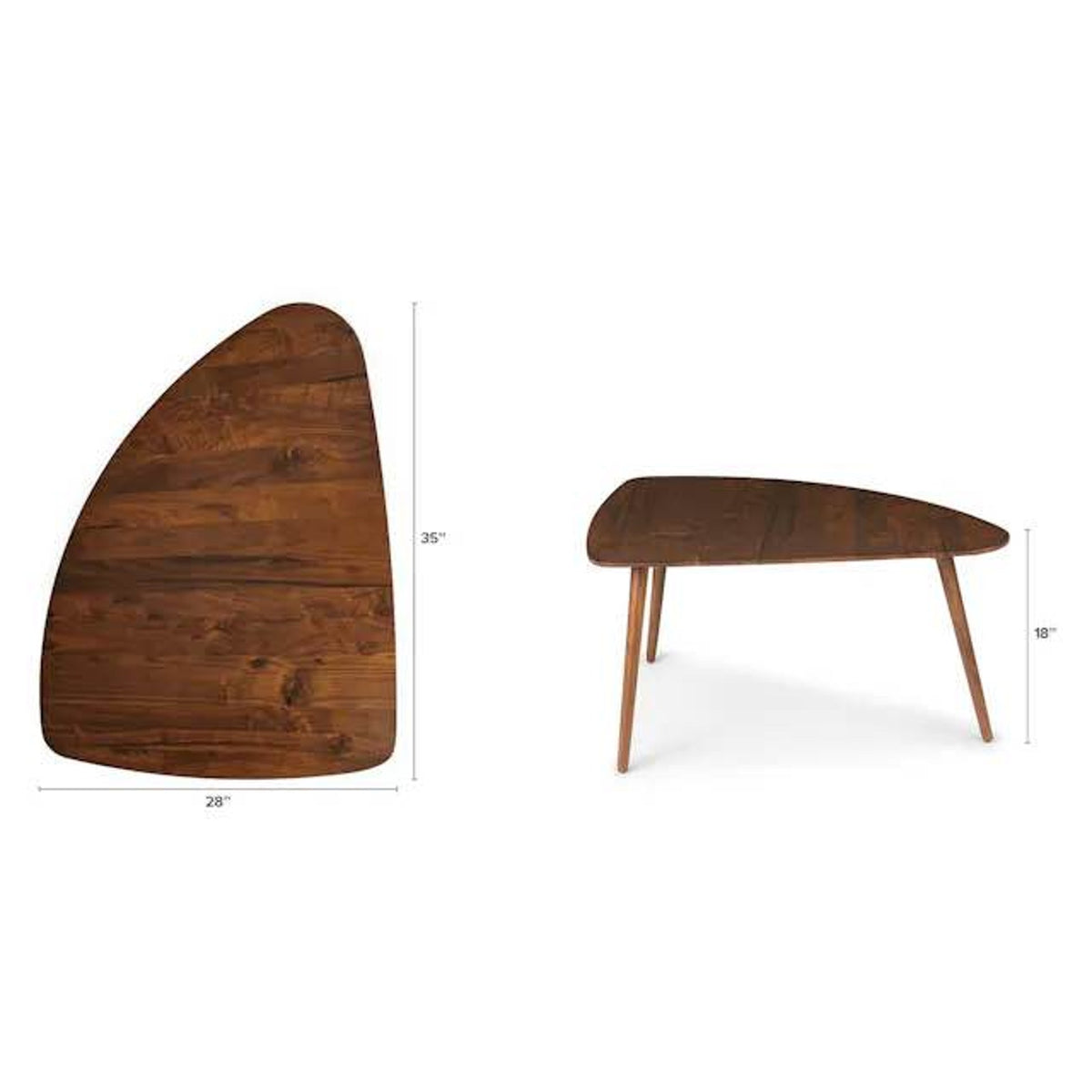 Article Amoeba 35” Coffee Table – Solid Walnut – $249 Retail – Delivery Available