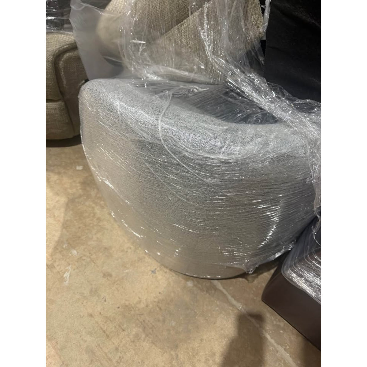 New 85” Modern Sofa – Light Gray Boucle – Retail $1,189 “open box” Wade Logan Brinae Delivery Avail