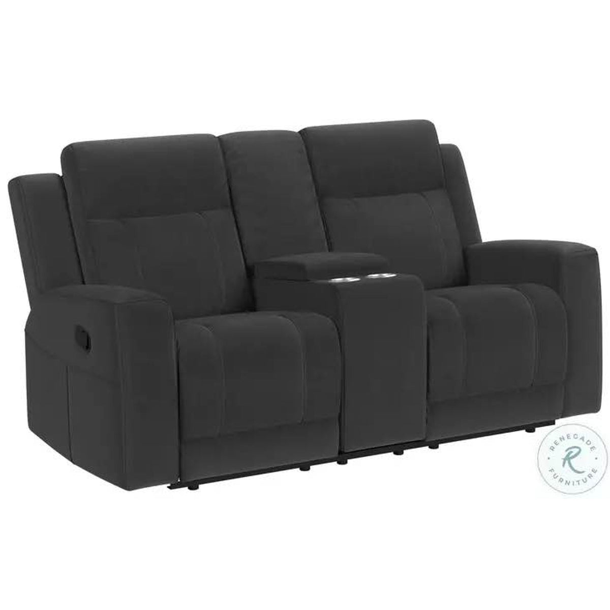 New Reclining Loveseat in Charcoal Grey – $850 Retail – Open Box – Delivery Available