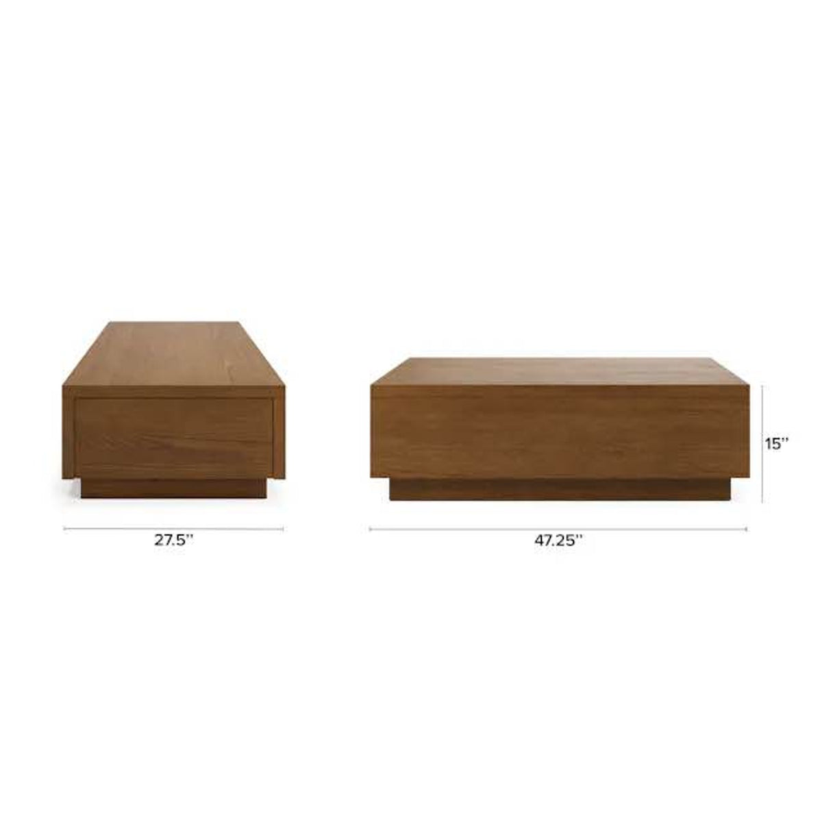 New Article Leif Smoked Oak Storage Coffee Table – $699 Retail – Open Box – Delivery Available