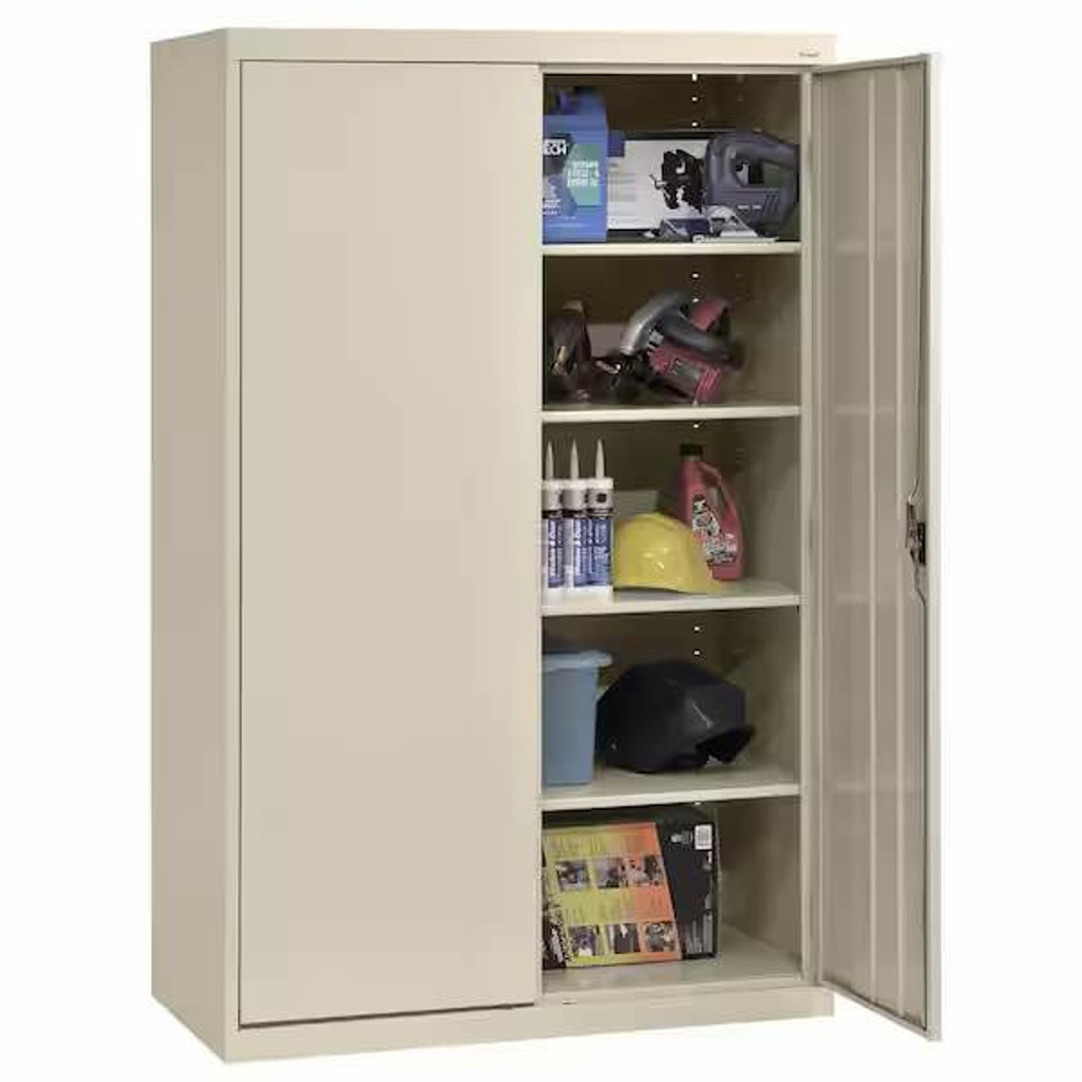 New Heavy Duty Locking Steel Storage Cabinet – 46” Wide – New Open Box - Delivery Available