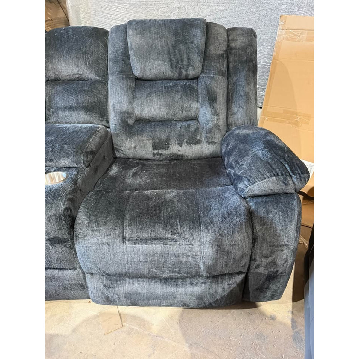 New Double Reclining Glider Loveseat Sofa – $1,152 Retail – Open Box – Delivery Available