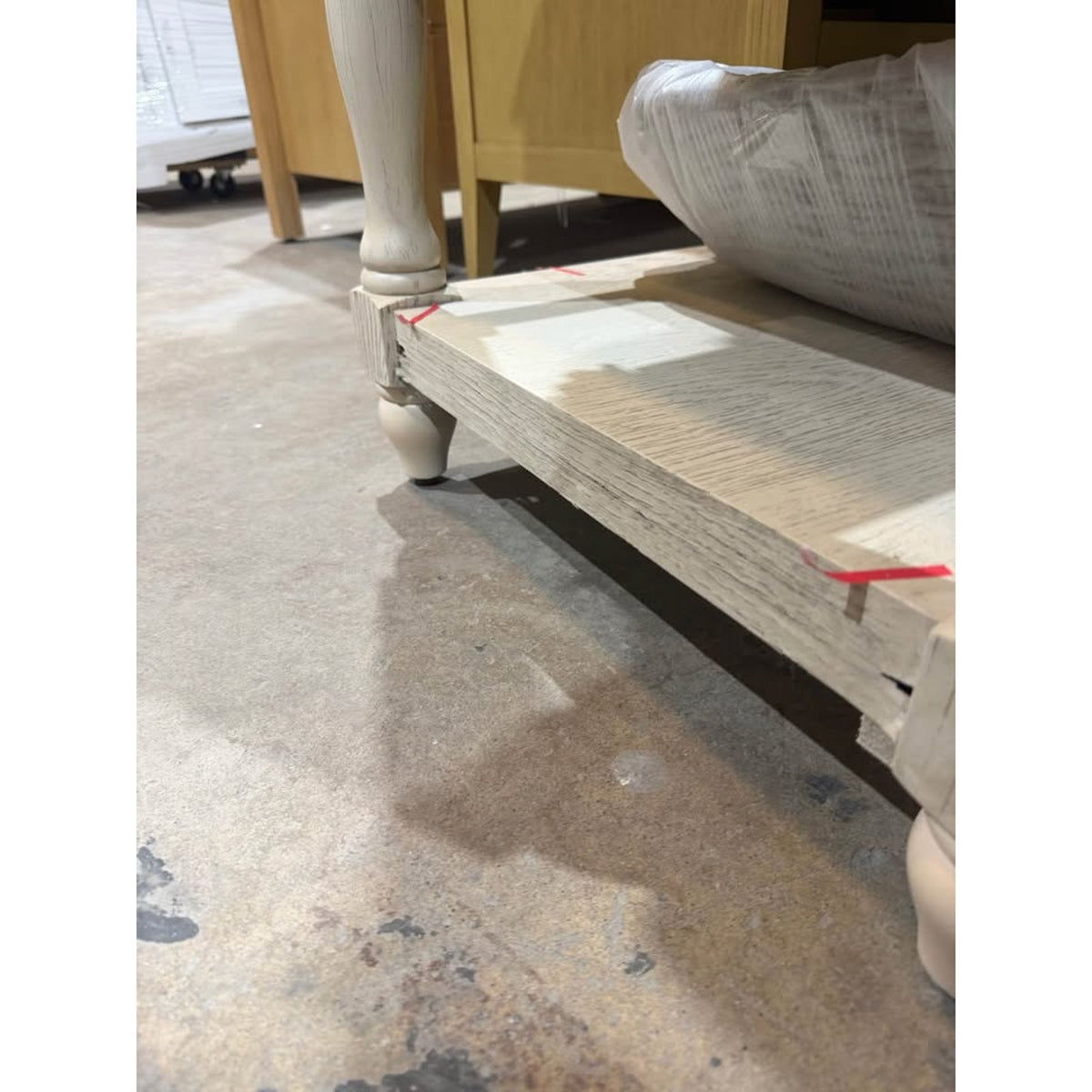 Kitchen Bath Collection 42” Bathroom Vanity – SHIPPING DAMAGE Weathered Oak Finish