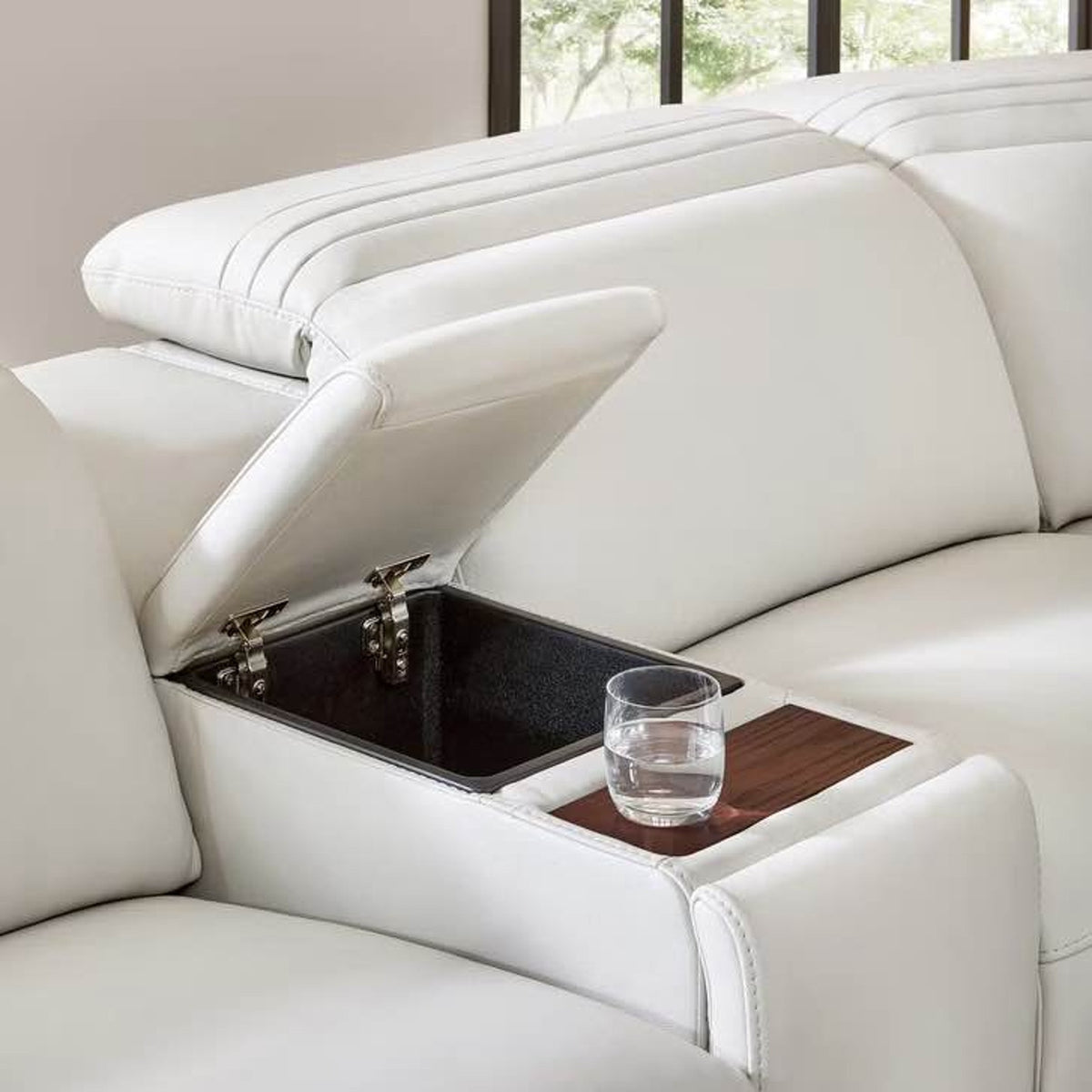 Costco Karson Leather Power Reclining Sectional – New Open Box – Delivery Available