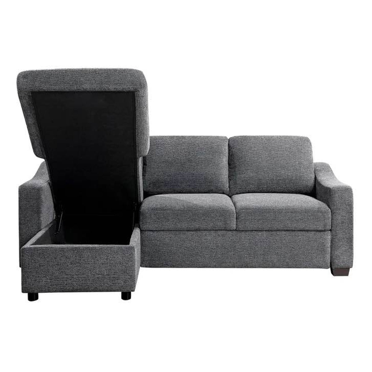 Costco Coddle Aria Sleeper Sectional Sofa | Gray Fabric Sleeper Couch | Reversible Chaise & Storage