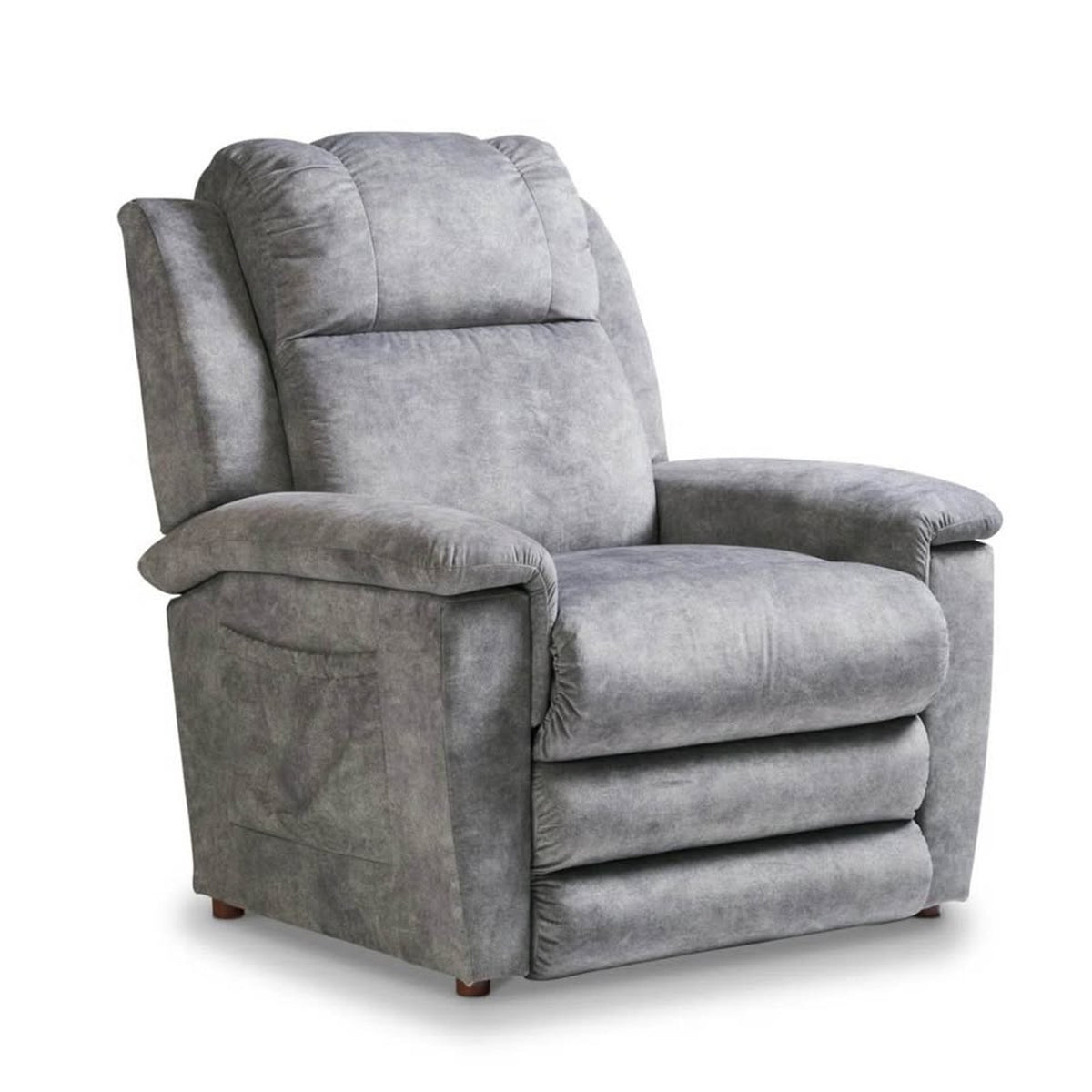 La-Z-Boy Clayton Power Lift Recliner | Heat & Massage | iClean Fabric | Gray - Delivery Available