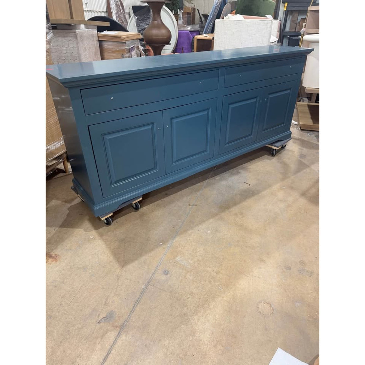 81” Blue Sideboard / Buffet Cabinet – Media Console - New Open Box - Delivery Available