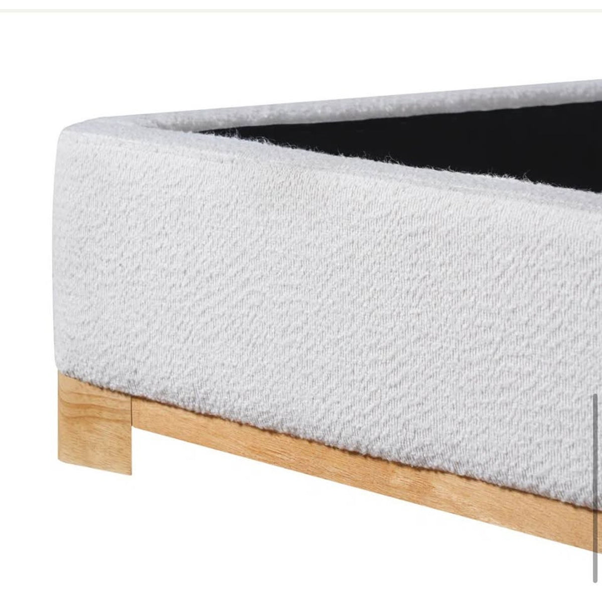 Circle 55 King Upholstered Platform Bed – Delphi Fabric | New Open Box - Delivery Available