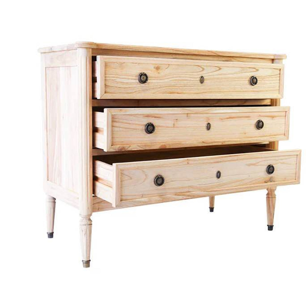 Designer 3 Drawer Dresser 40” Solid Wood $2000+ Retail “open box” Delivery Available