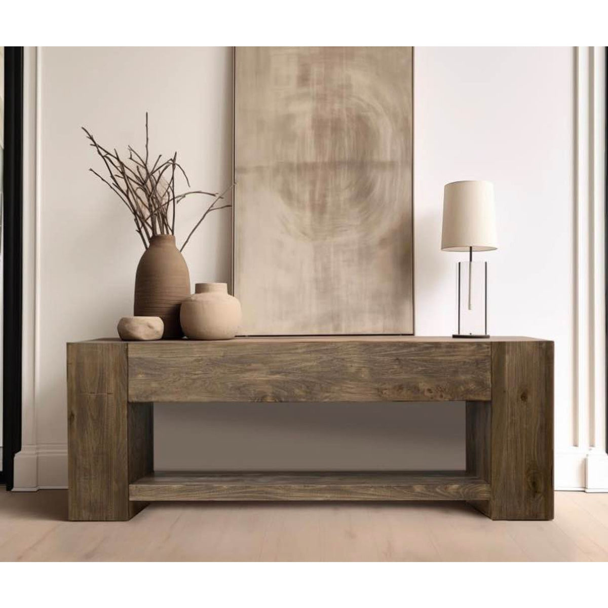 New 94.5” Solid Wood Console – $2,179 Retail – International Furniture  Latola Delivery Available