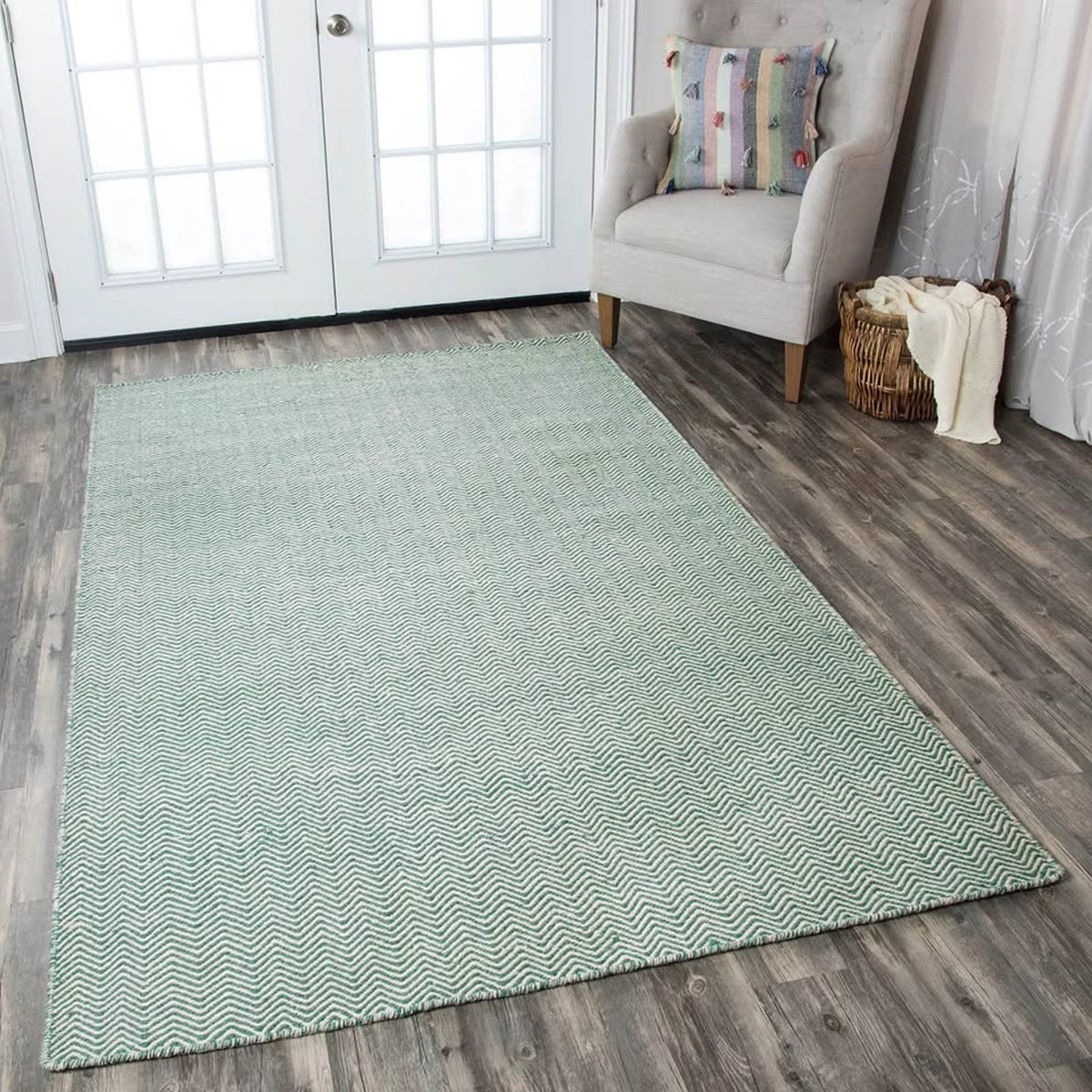 Rizzy Home 9’ x 12’ Handwoven Wool Area Rug | Retail $840 | NEW OPEN BOX | Delivery Available