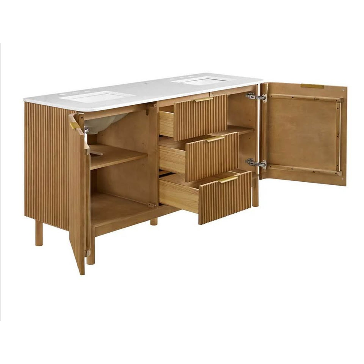 Highbury Furnishings 66” Double Bathroom Vanity – New Open Box - $2500 Retail Delivery Available