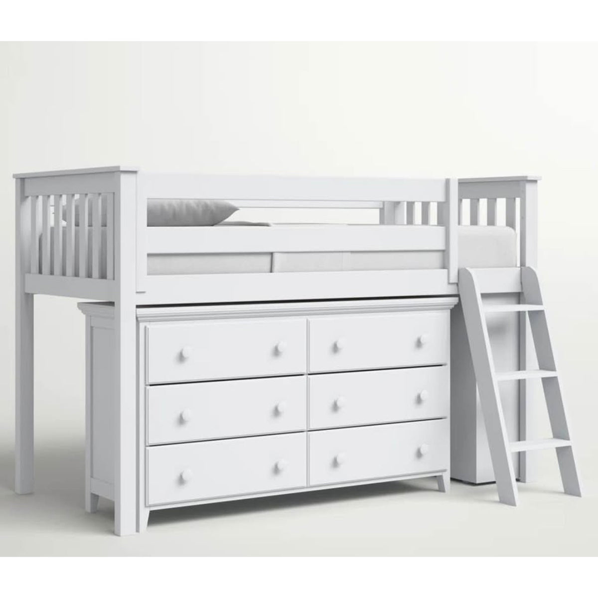 Twin Solid Wood Loft Bed w/ Dresser & Bookcase – $1,999 Retail – Open Box – Delivery Available