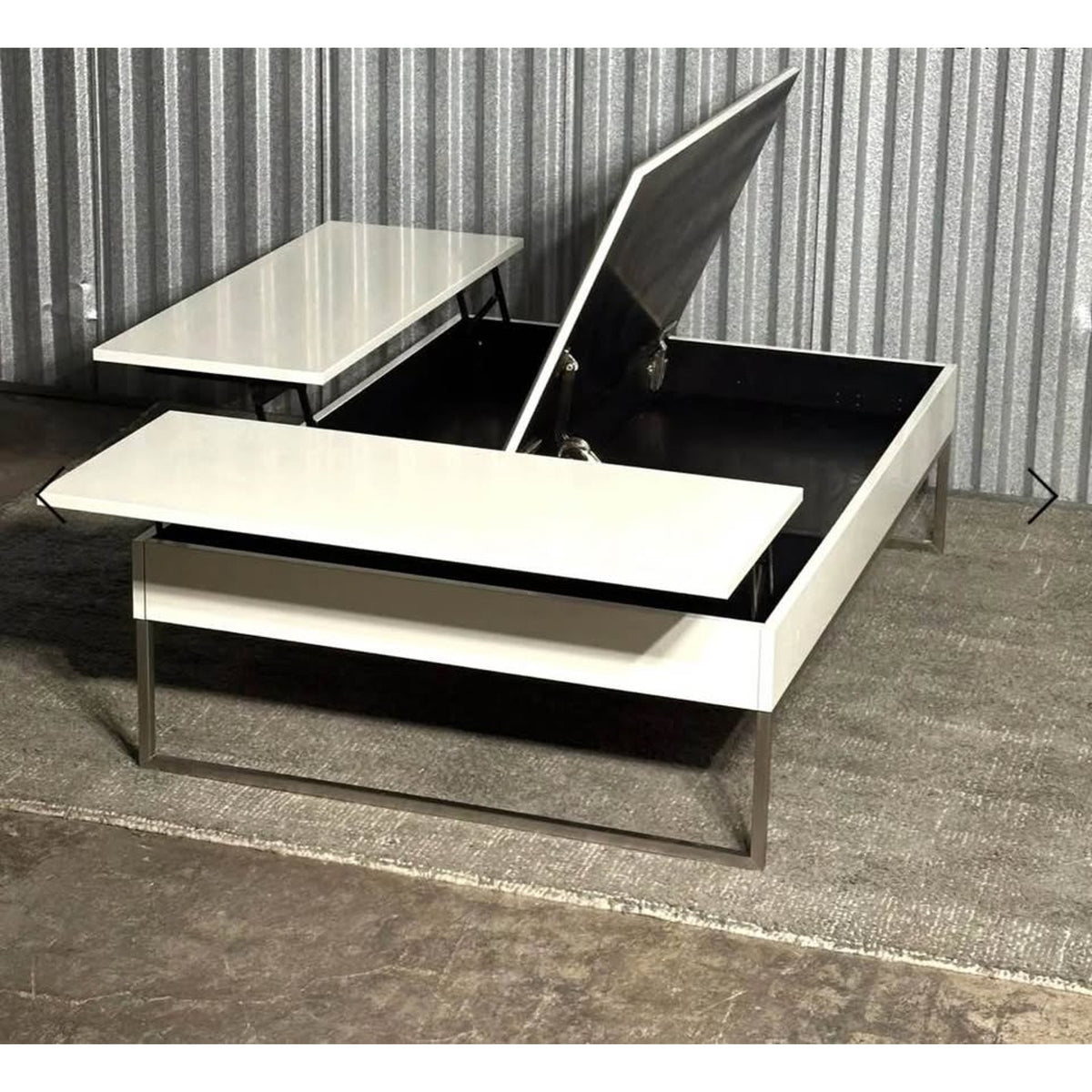 New BoConcept Chiva Coffee Table with Storage - Ash Ceramic & Gray - Delivery Available