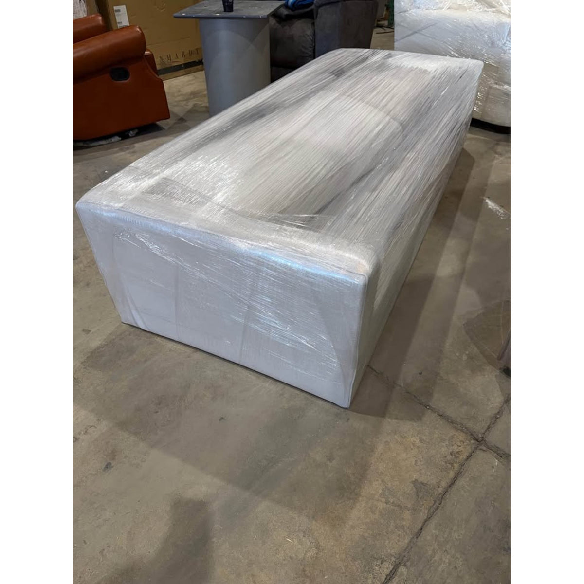 New AllModern Geo 84” Upholstered Sofa – Ivory Linen – $1,249 Retail – Delivery Available