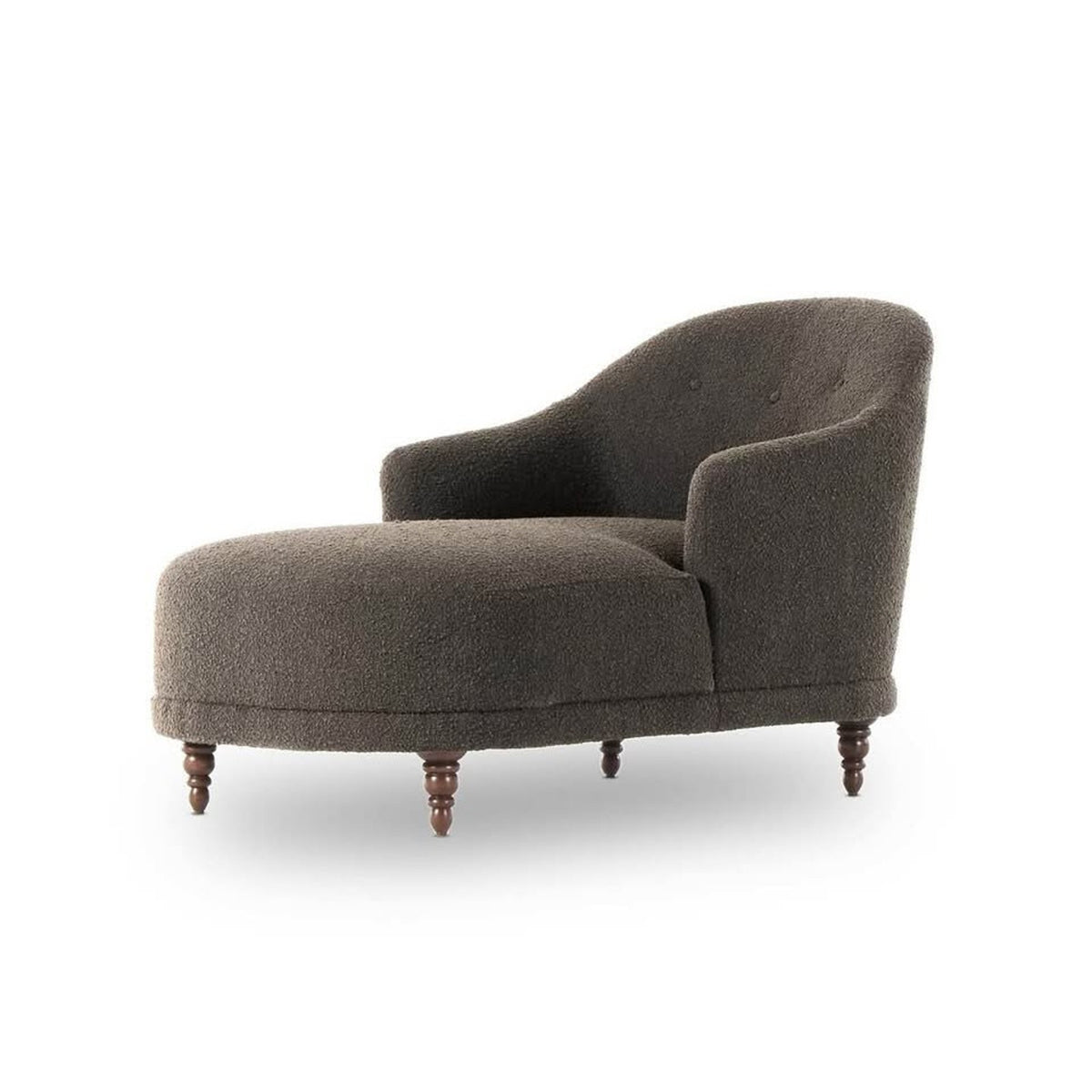 New Four Hands Chaise Lounge – $1,999 Retail – Grey Boucle - Open Box – Delivery Available