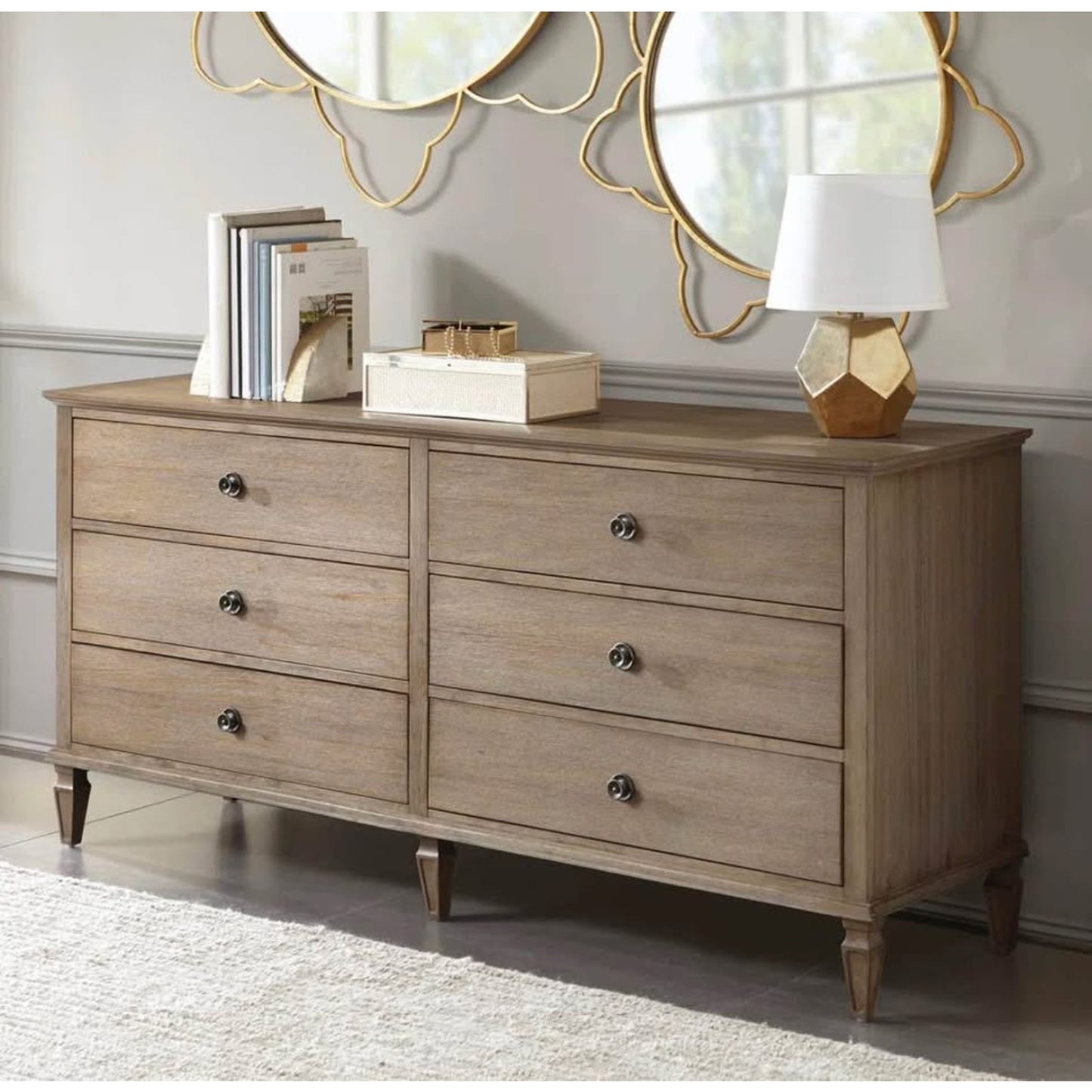 70” Victoria 6 Drawer Wood Dresser by Canora Grey - New Open Box $1379 Retail Delivery Available
