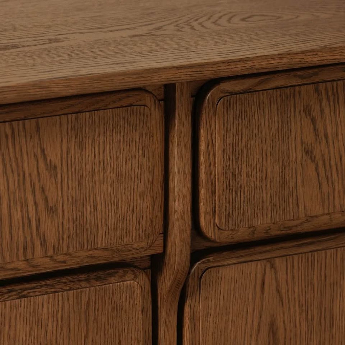 New Moe’s Home Collection Caroline 78.5” Solid Oak Sideboard – $3,610 Retail – Open Box - Delivery