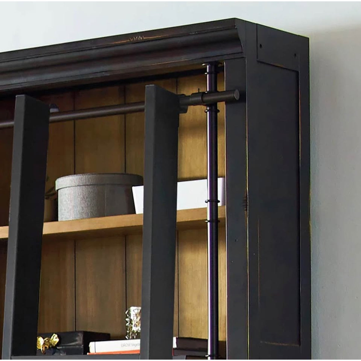 Birch Lane Lorna Bookcase Set + Rolling Ladder | Retail $5,342 | New Open Box Delivery Available