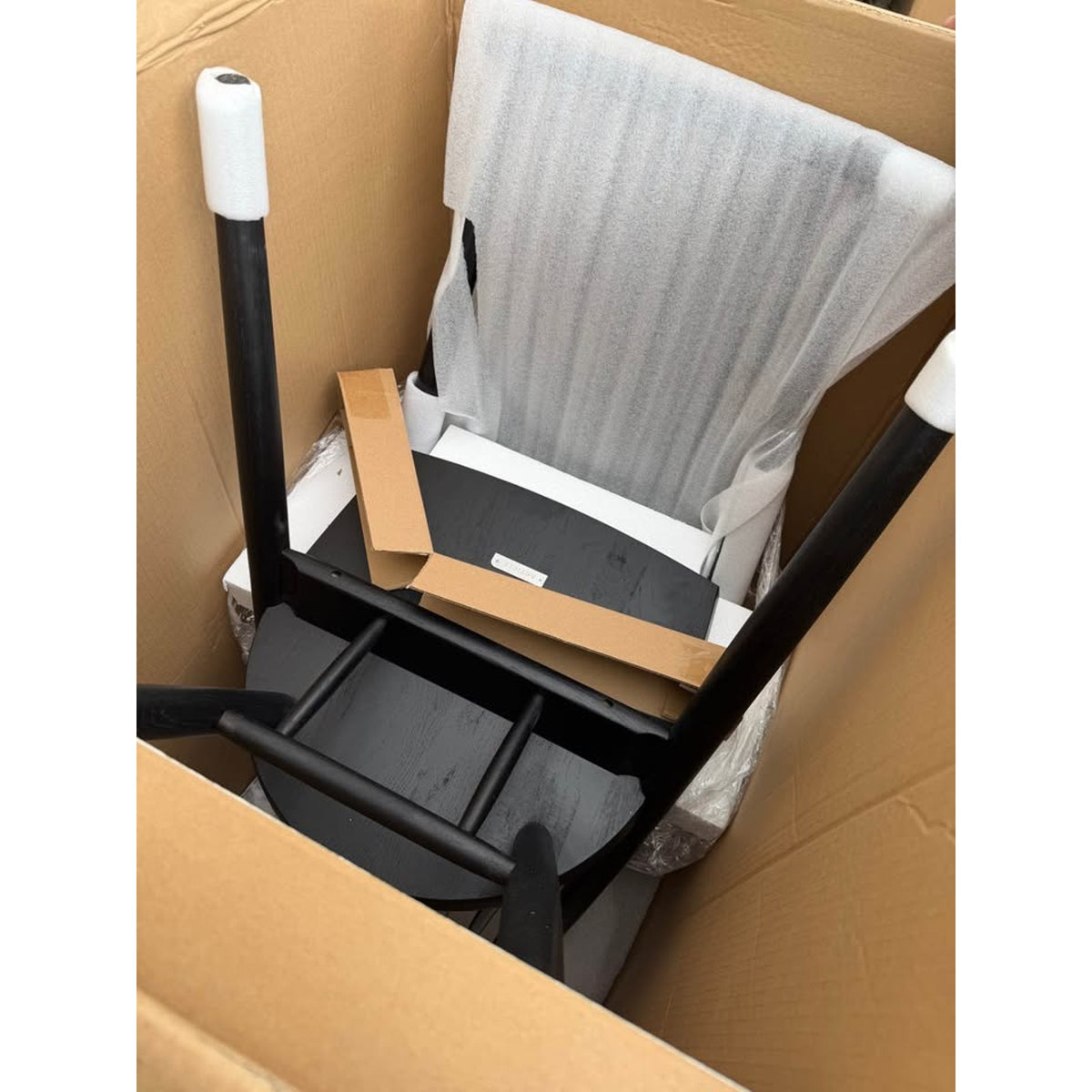 Article | Set of 2 Solid Wood Dining Chairs | Dabo - Black | Delivery Available