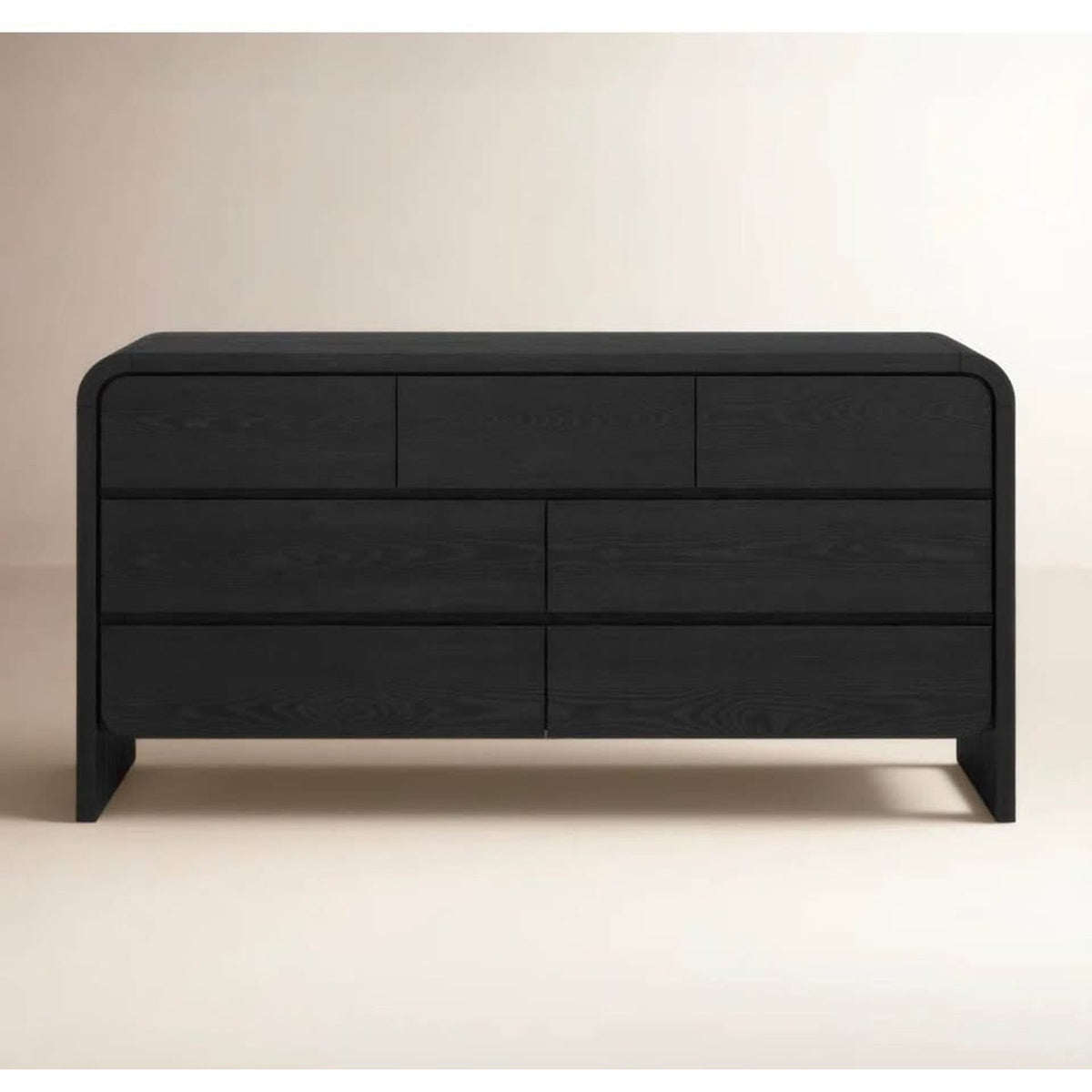 AllModern Nori 68” Solid Wood 7-Drawer Dresser – Black – Retail $2,509 – Delivery Available