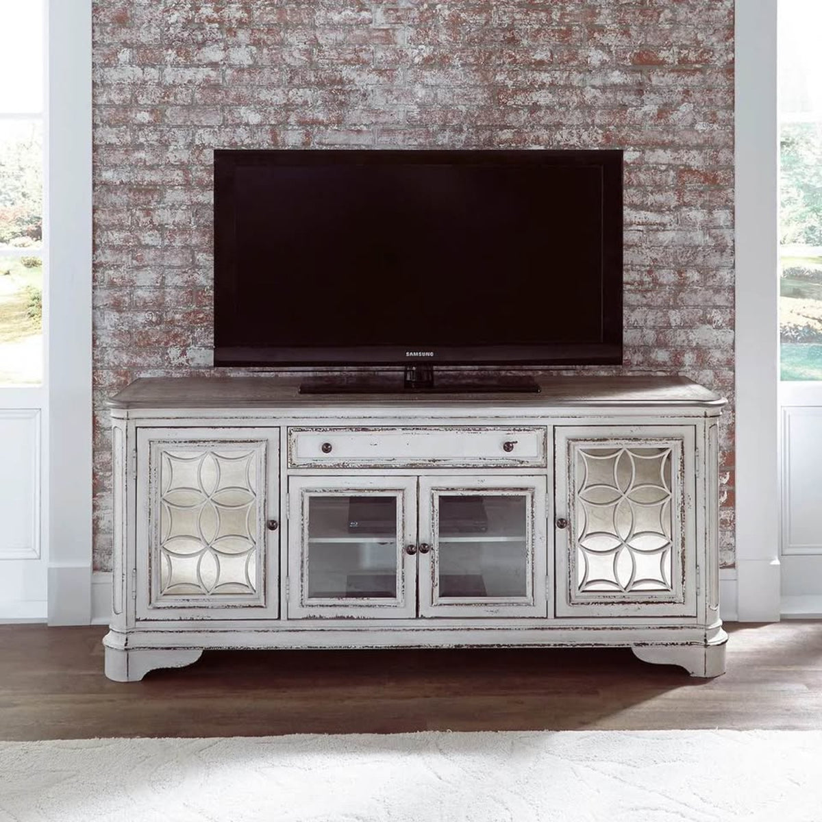 Liberty Furniture Magnolia Manor 74” TV Stand | Retail $2,560 | NEW OPEN BOX | Delivery Available