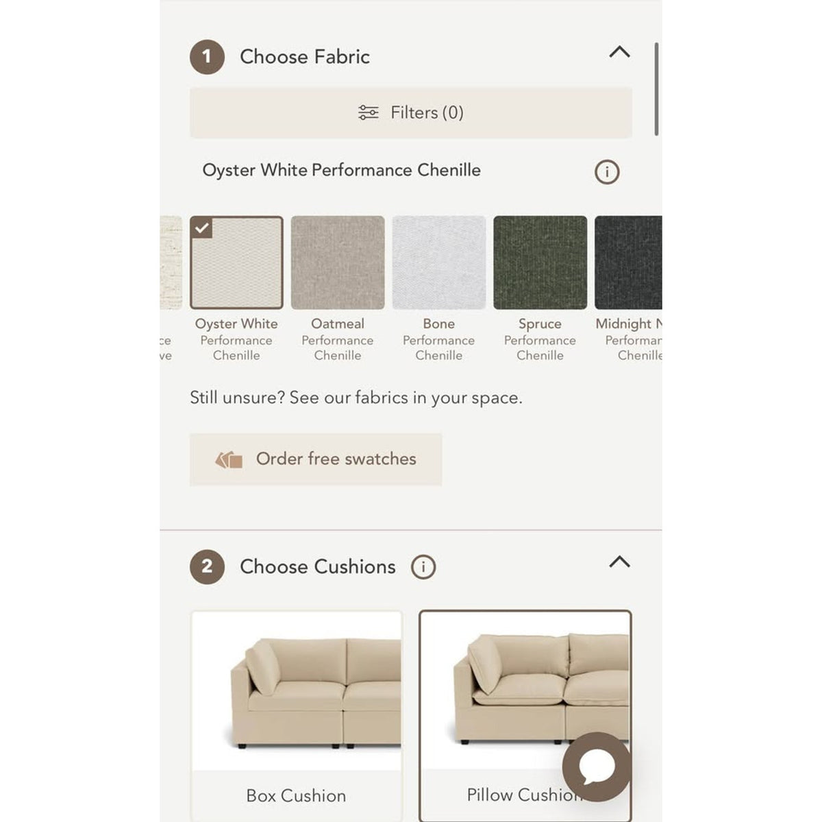 Albany Park Kova Pillow Cushion Sofa | Oyster White Performance Chenille | 122” - Delivery Available