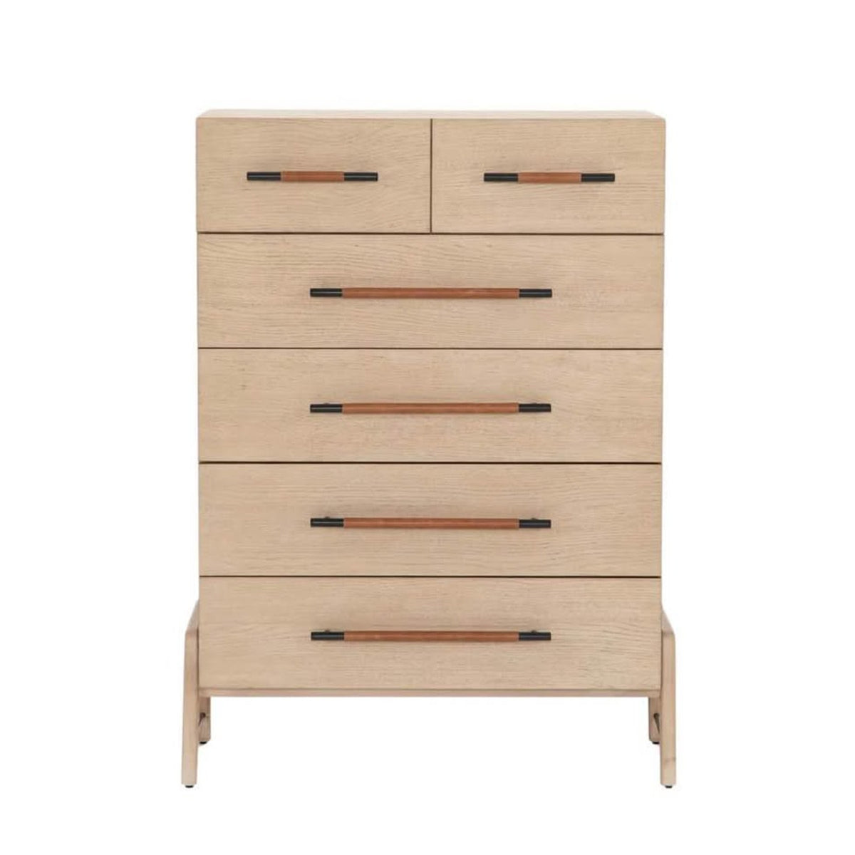 New Four Hands 6-Drawer Tall Dresser – $1,599 Retail – Yucca Oak - Open Box – Delivery Available