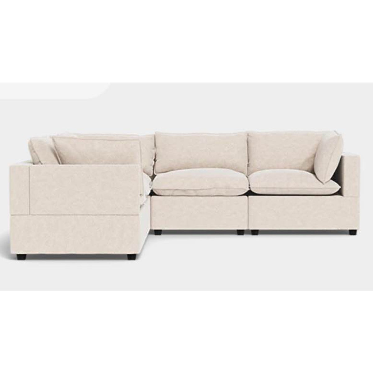 Albany Park Kova Pillow Cushion Corner Sectional – Modular Deep Seat Sofa - Delivery Available