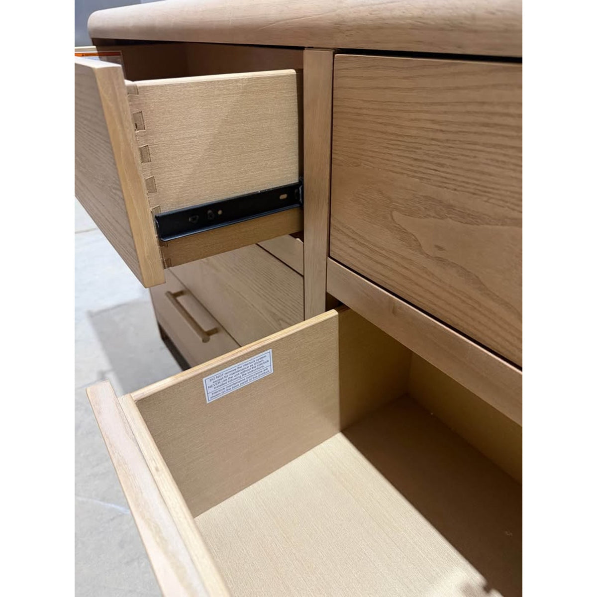 New Modern Light Oak 68” 6-Drawer Dresser - New Open Box - Delivery Available