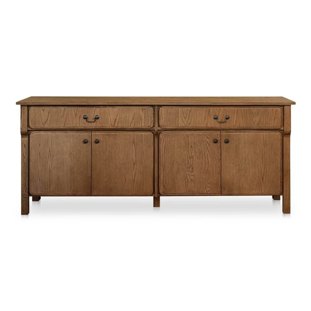 New Moe’s Home Collection Caroline 78.5” Solid Oak Sideboard – $3,610 Retail – Open Box - Delivery