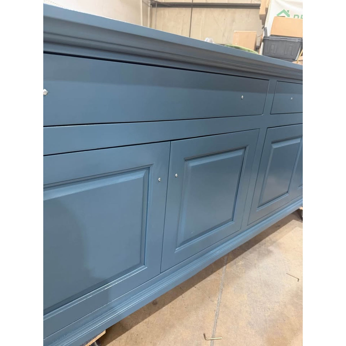 81” Blue Sideboard / Buffet Cabinet – Media Console - New Open Box - Delivery Available