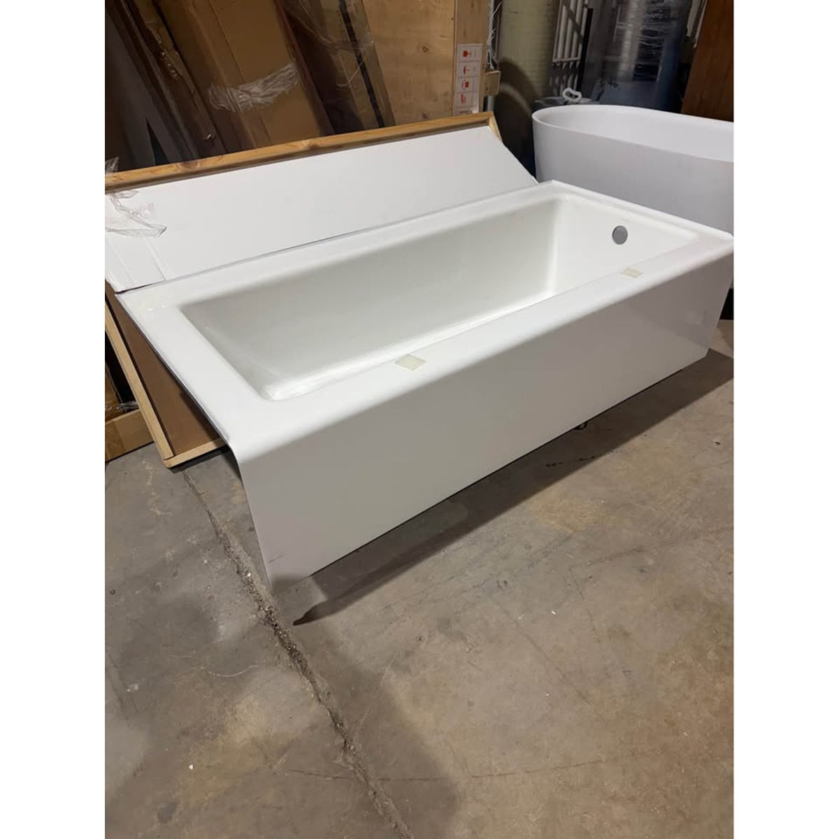 NEW Kohler Bellwether 66” x 32” Cast Iron Soaking Bathtub – White - Right Handed Delivery Available