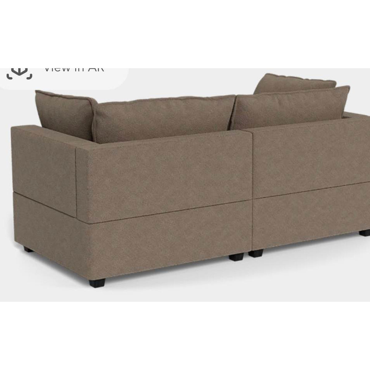 Albany Park Kova Pillow Cushion Sofa | Hazelnut Performance Bouclé | 86” Delivery Available