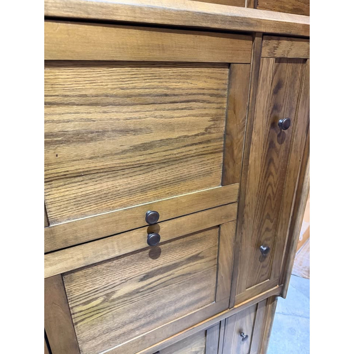 65” Solid Wood Sideboard / Storage Cabinet – Oak Finish | DELIVERY AVAILABLE