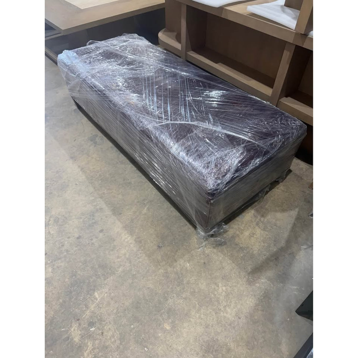 Old Hickory Tannery 456-00 Leather Cocktail Ottoman – Made in USA – Delivery Available