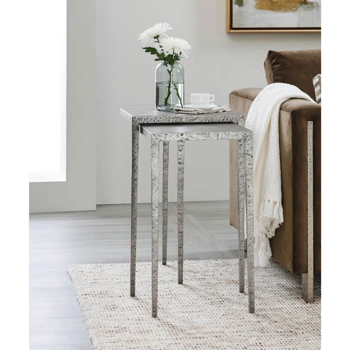 Chapman Metal Nesting Tables By Hooker Furniture $1199 Retail “open box” Delivery Available