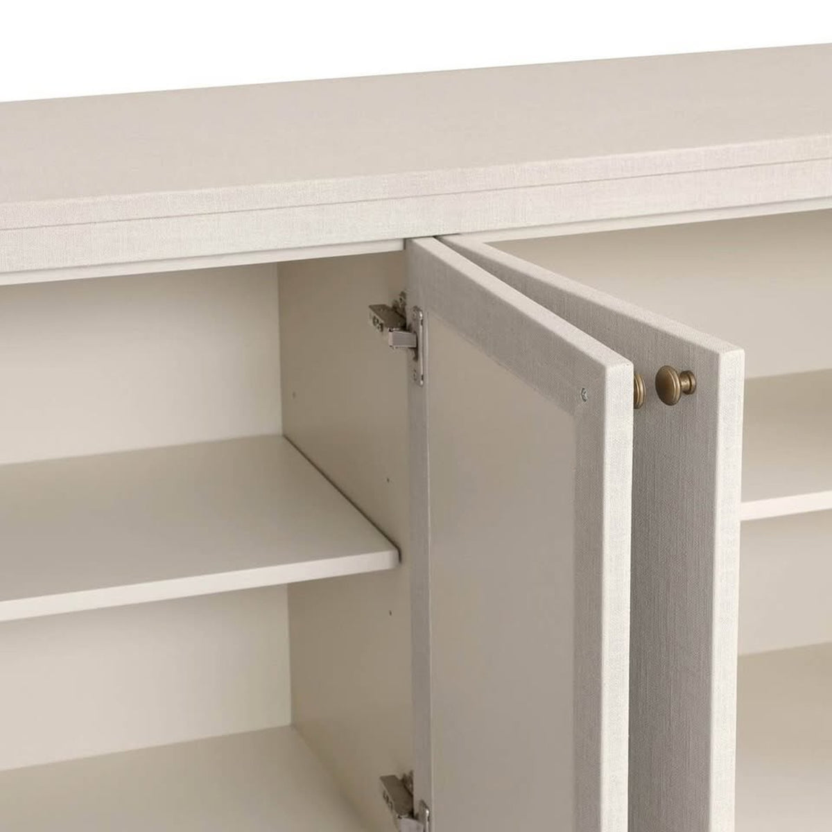 Four Hands Amelia Sideboard Credenza | Ivory Painted Finish | Designer Storage Cabinet | Delivery