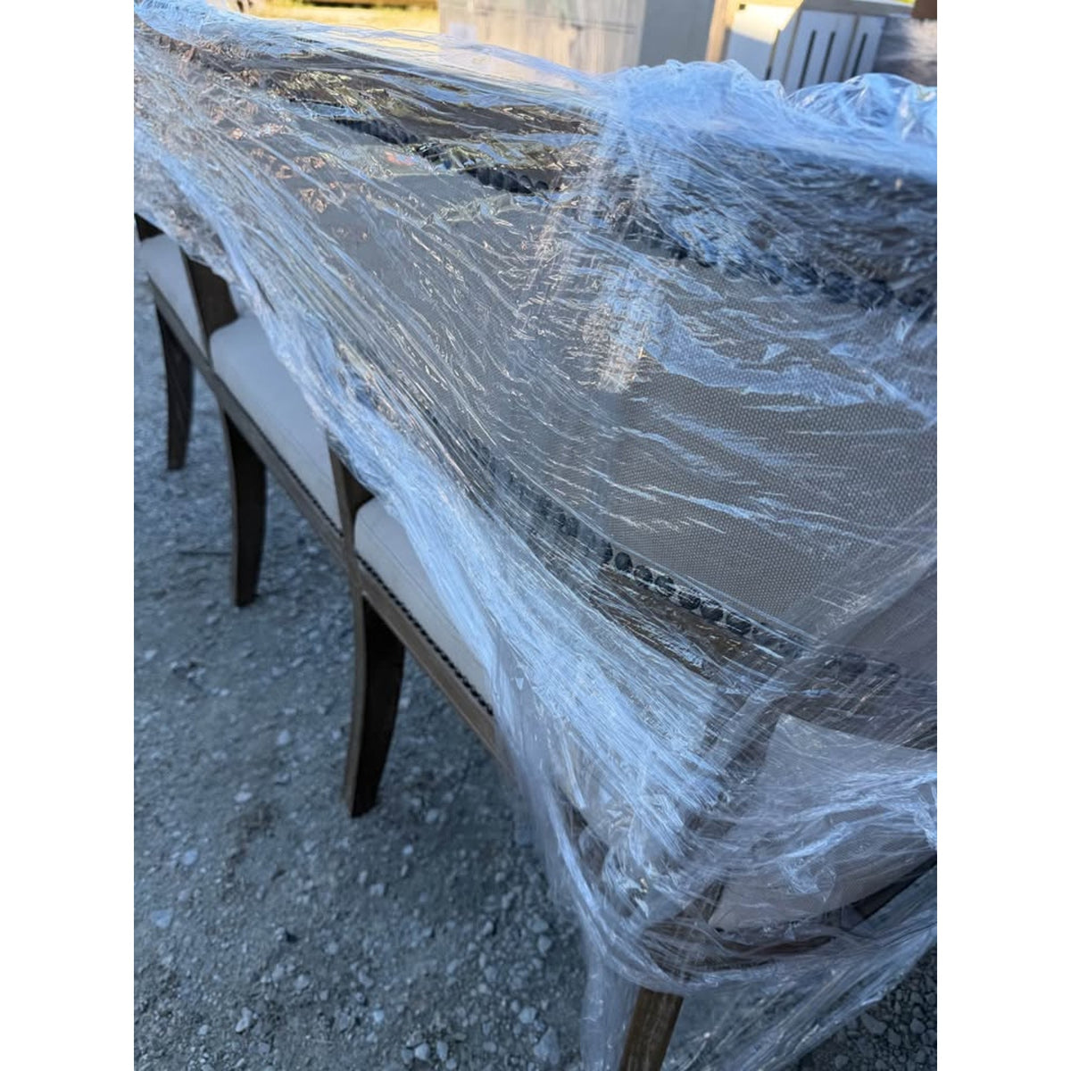 New 62” Upholstered 3-Seat Dining Banquette – $1,420 Retail – Delivery Available