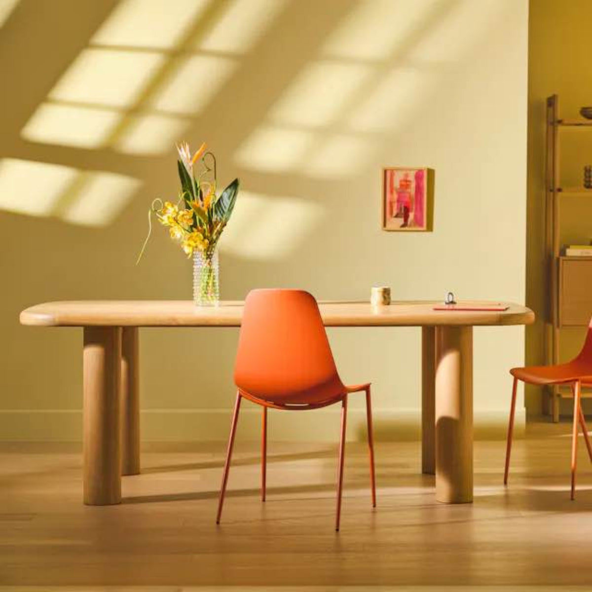 New Article Adel 82.5” Dining Table – White Oak – $1,299 Retail – Open Box - Delivery Available