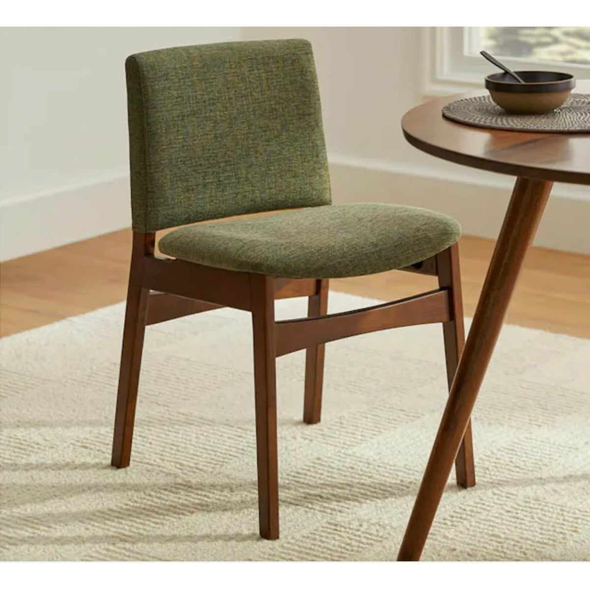 Article | Set of 2, 4, or 6 Dining Chairs | Nosh - Walnut & Hemlock Green | Delivery Available