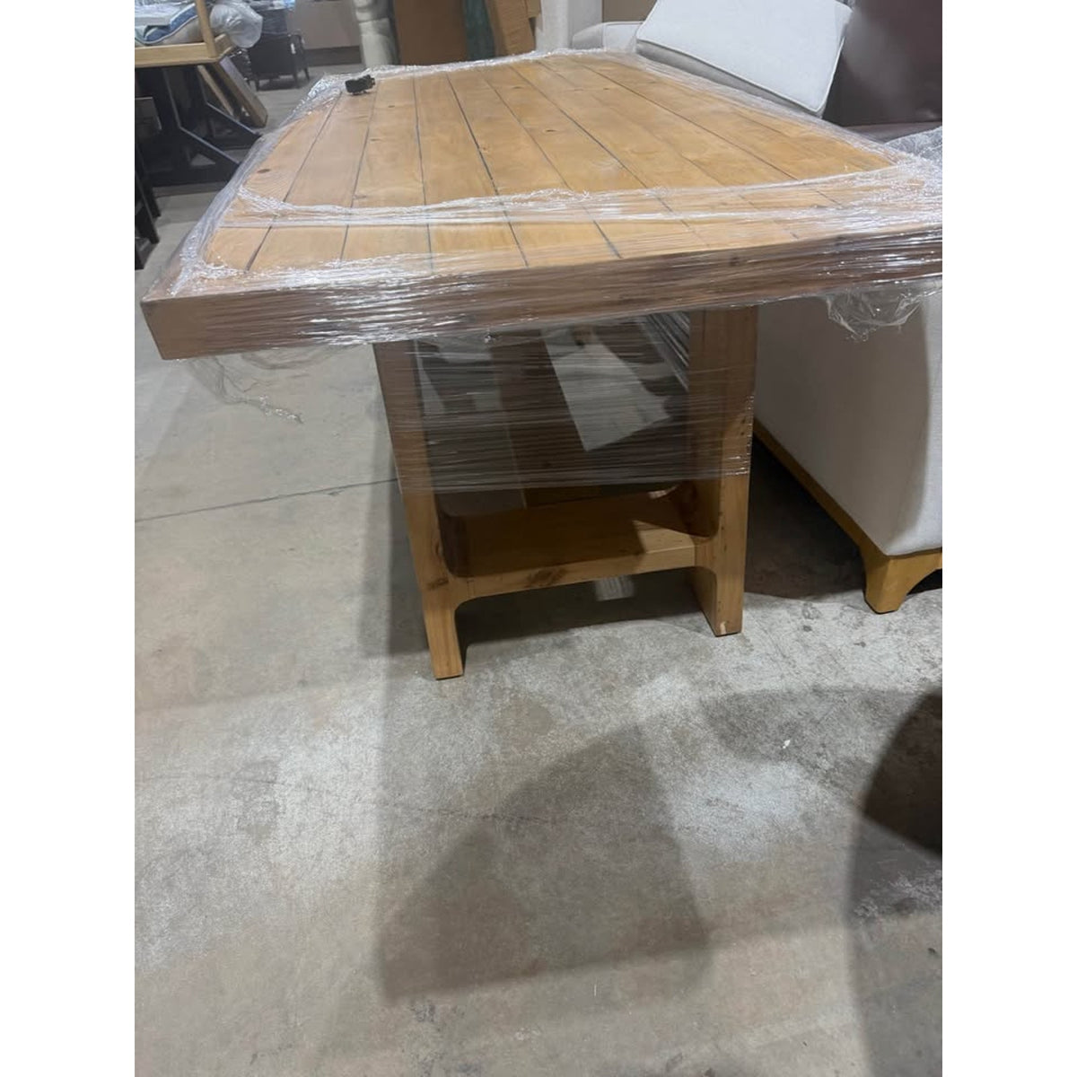 Solid Wood Rustic Farmhouse Dining Table 79” - Open Box - $1,300 Retail - Delivery Available