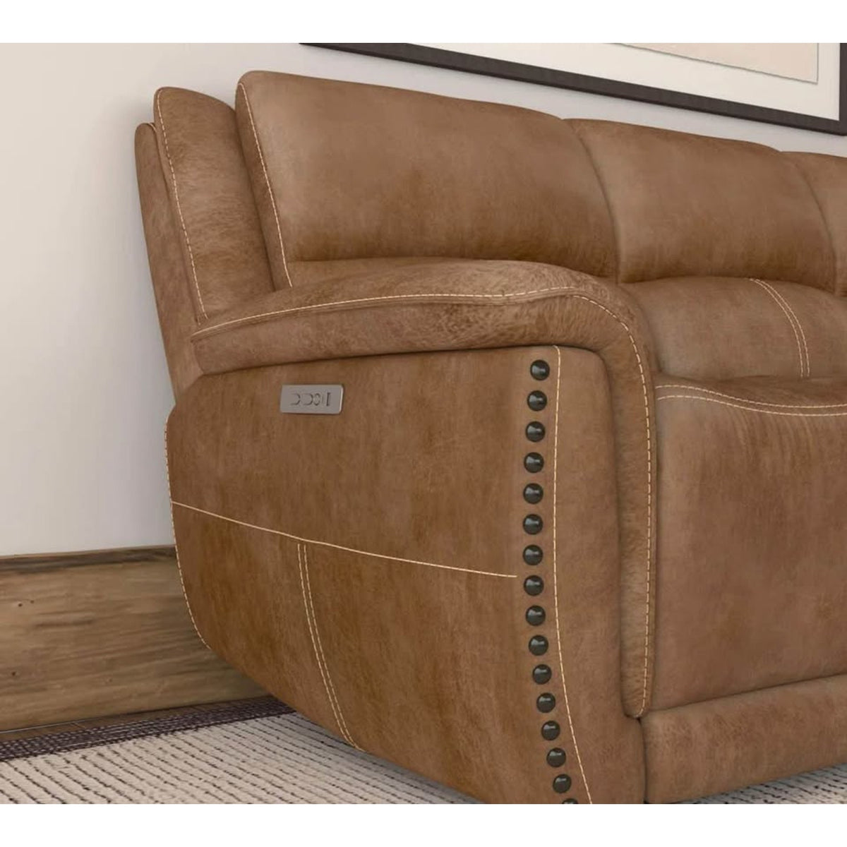 Bryce Power Reclining Sofa with Power Headrest By Flexsteel $2399 Retail open box Delivery Available