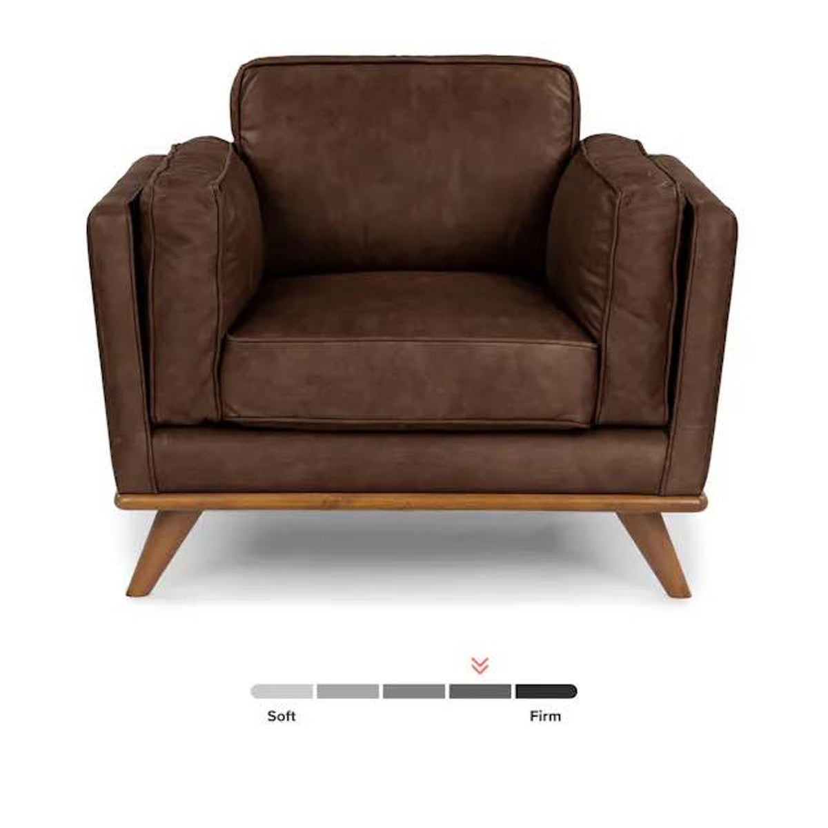 Leather Lounge Chair – Charme Chocolate – $1,099 Retail – Open Box – Delivery Avail