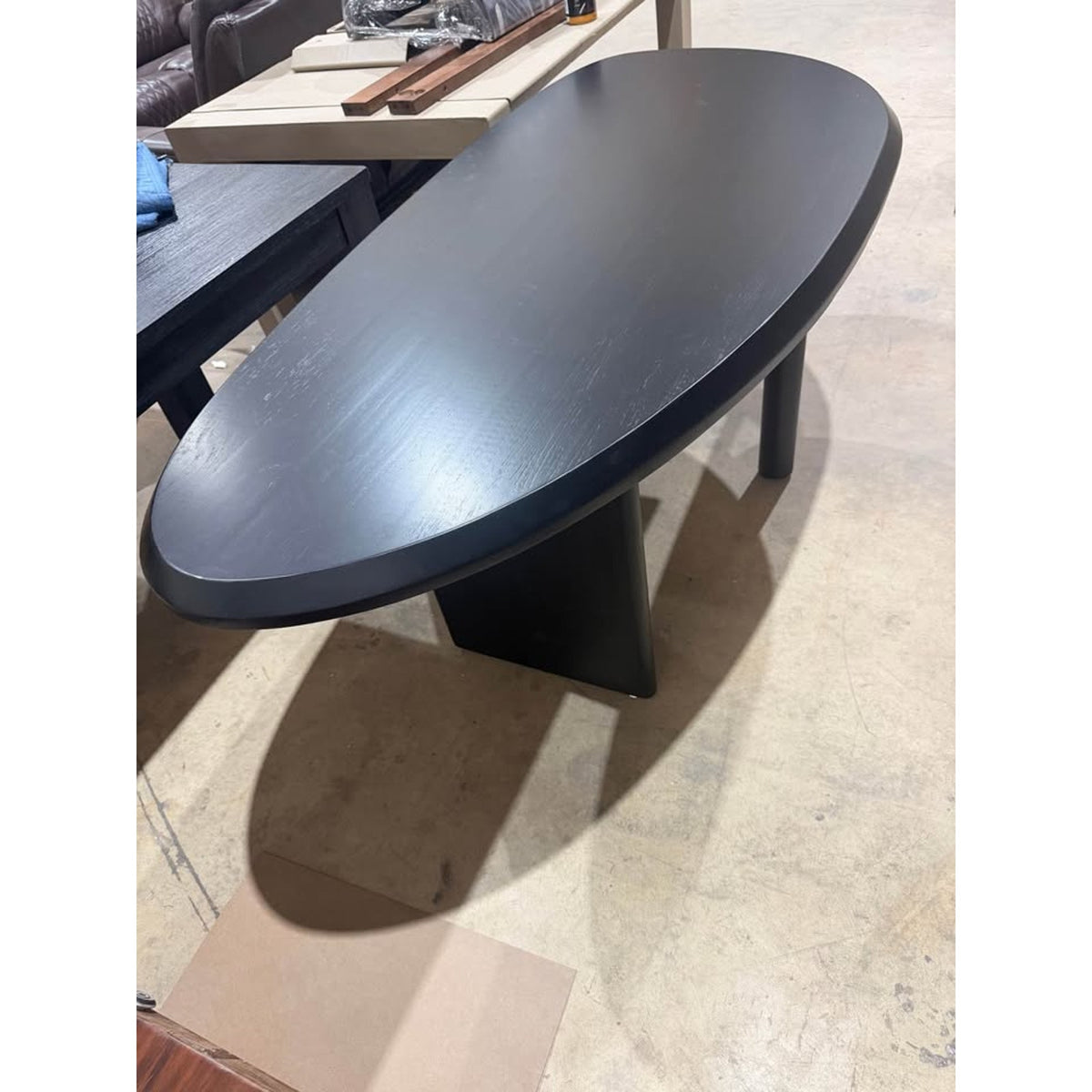 New Modern Black Executive Desk – 70” Contemporary Home Office Desk - Delivery Available