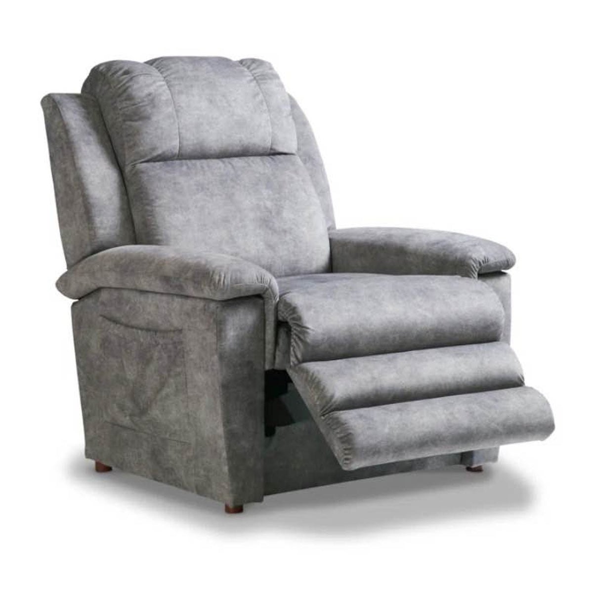 La-Z-Boy Clayton Power Lift Recliner | Heat & Massage | iClean Fabric | Gray - Delivery Available