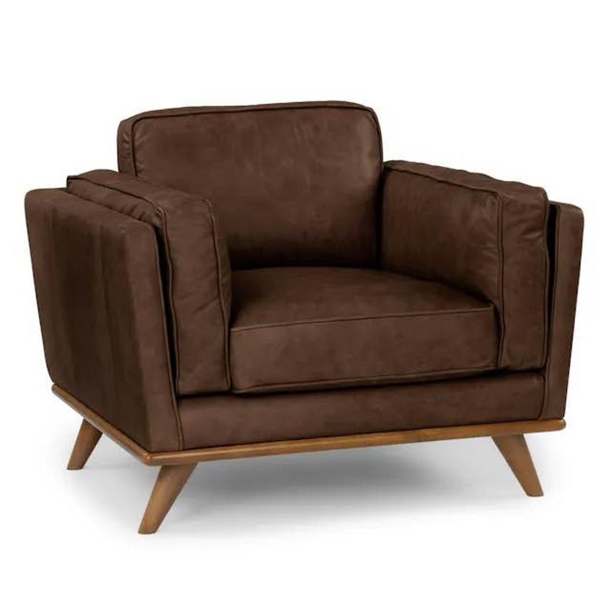 Leather Lounge Chair – Charme Chocolate – $1,099 Retail – Open Box – Delivery Avail