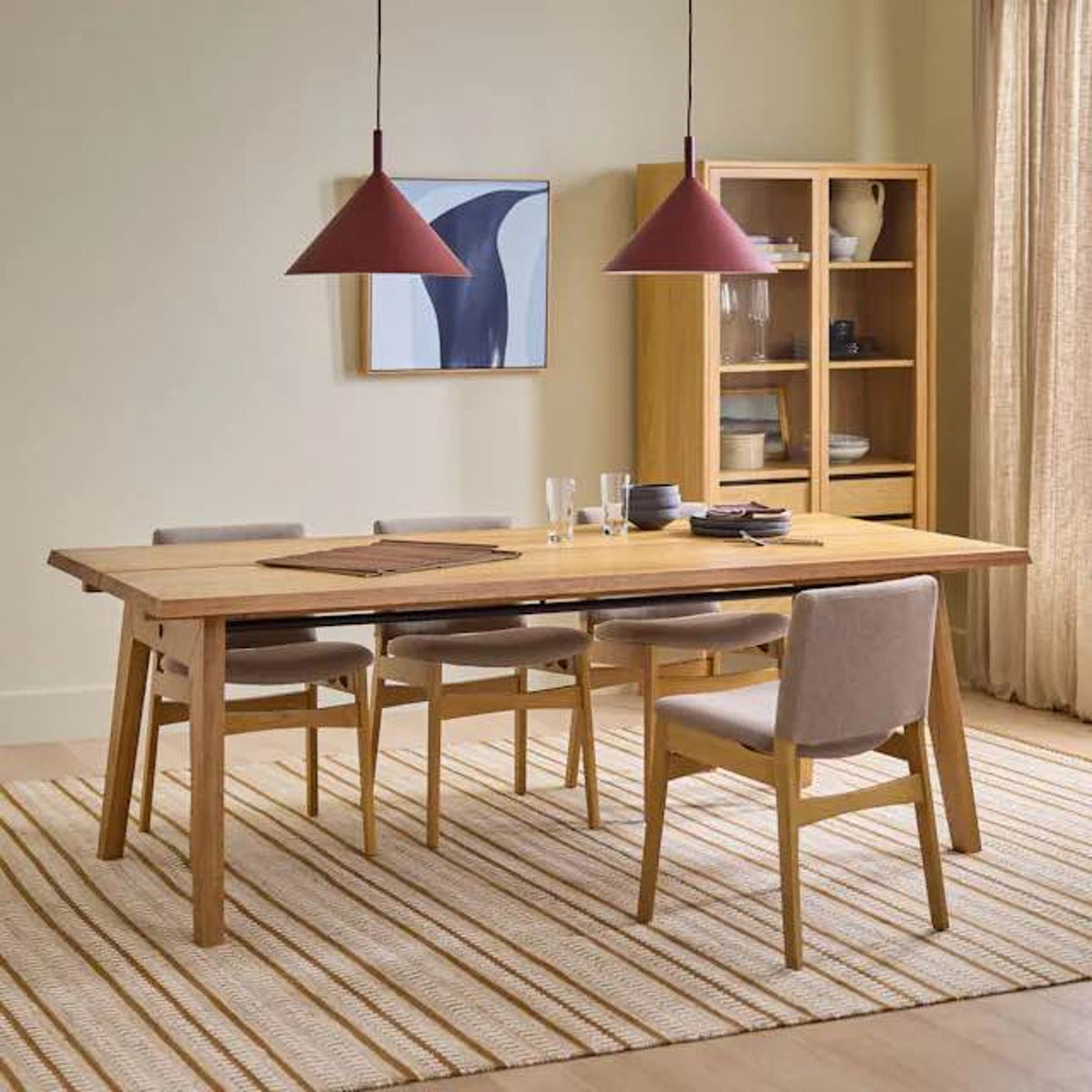 Article | Set of 4 Dining Chairs | Nosh - Oak & Ratine Brown | $600 New Open Box -Delivery Available