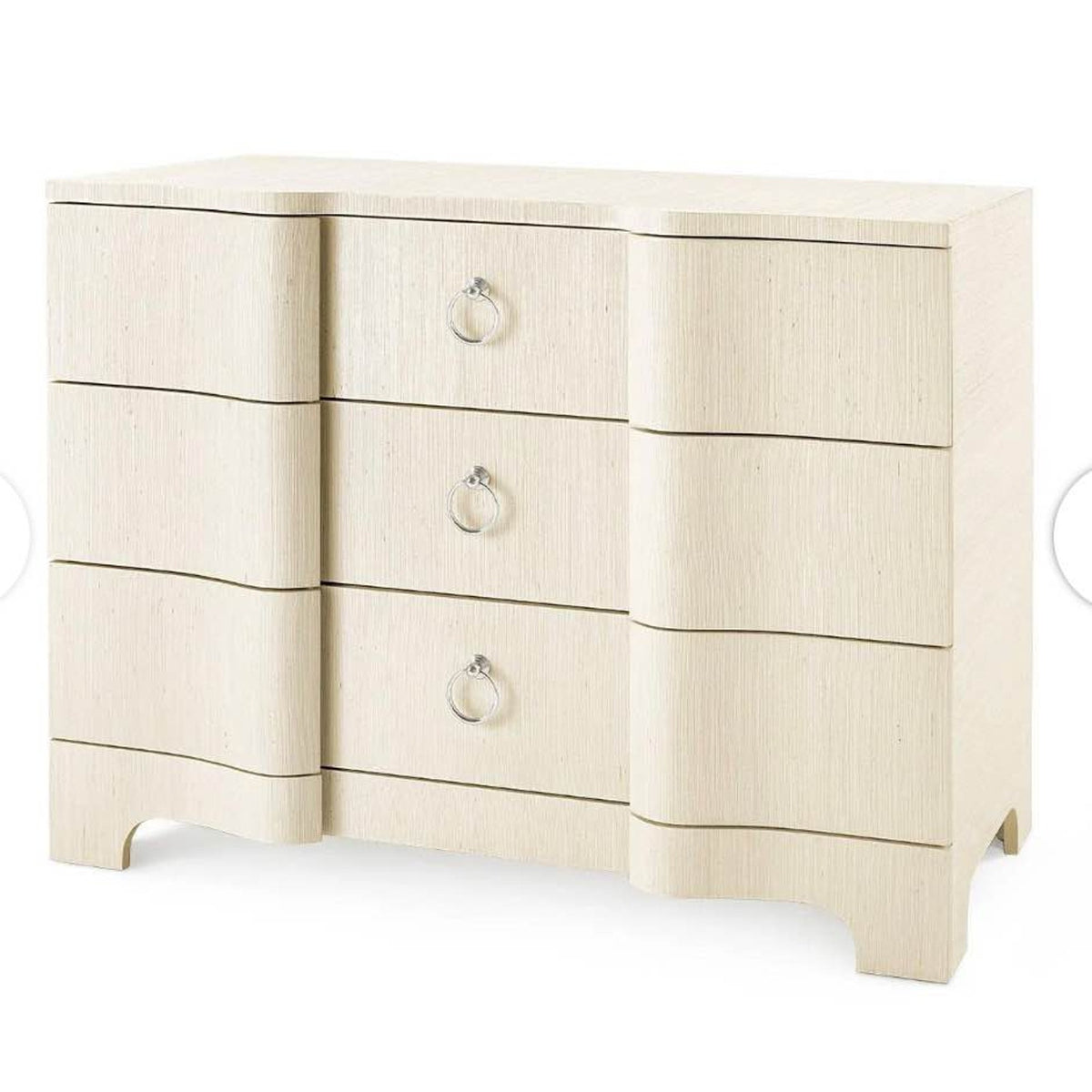 Large 3-Drawer Canvas Cream Dresser Villa & House Bardot $3700 Retail “open box” Delivery Available