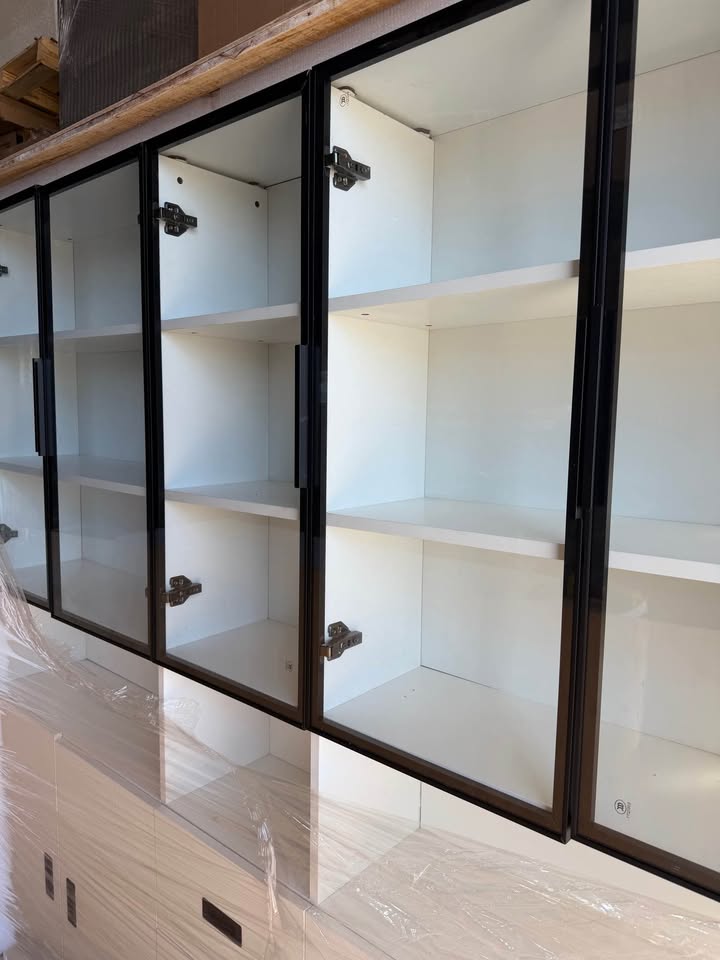 Hokku Designs Kahl 79″ Display Cabinet & Bookcase – Retail $4,199 – Delivery Available